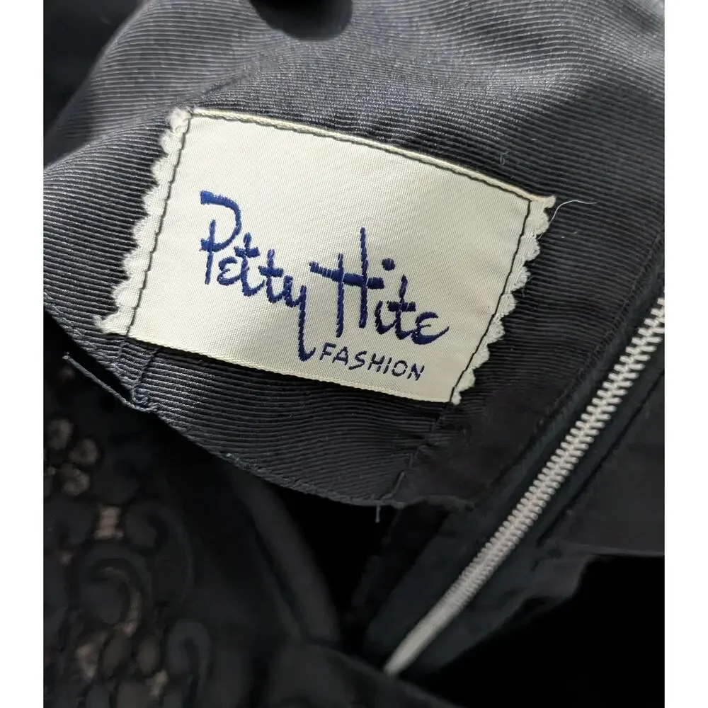 Petty Hite Fashion 50s Black Wiggle Dress with Matching Jacket